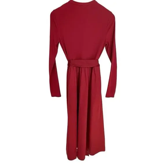 chocolate brown ruched midi dress Cocoa ruched dress – Line & Dot